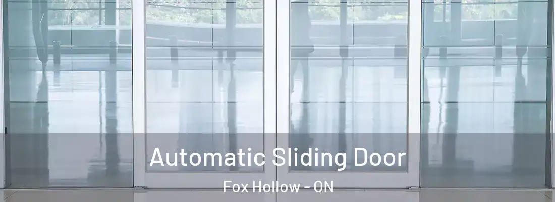  Automatic Sliding Door Fox Hollow - ON