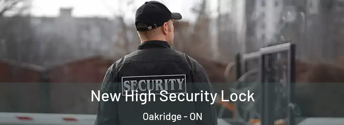  New High Security Lock Oakridge - ON