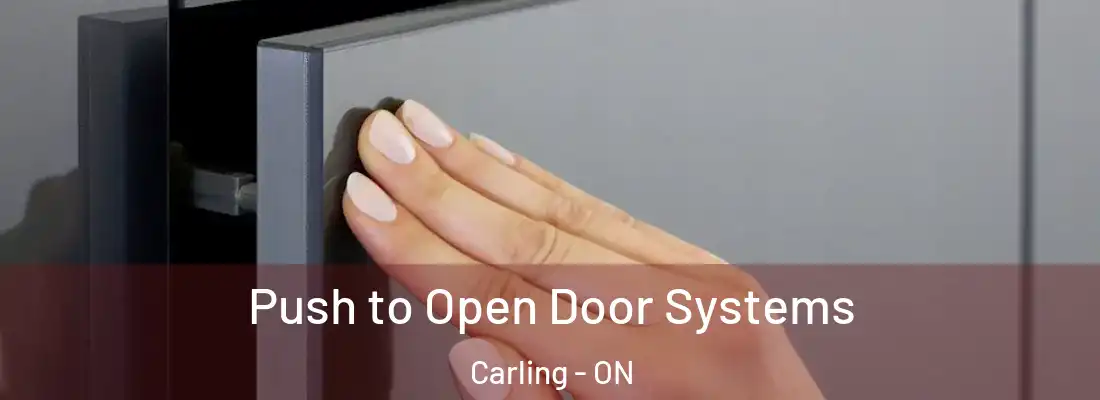  Push to Open Door Systems Carling - ON