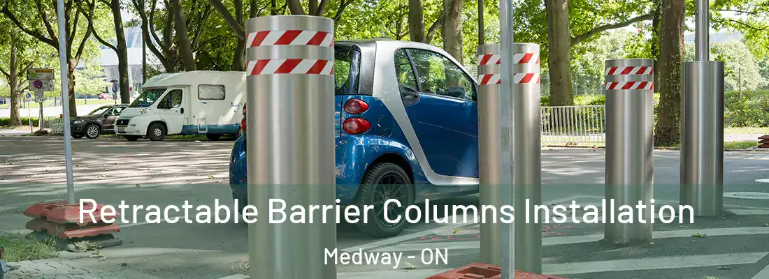  Retractable Barrier Columns Installation Medway - ON